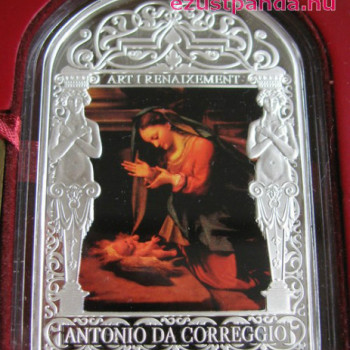 Reneszánsz Madonnák - Correggio 2013 50g proof ezüst pénzérme