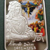 A Világ festői: Dürer - Andorra 2010 színes ezüst pénzérme A Világ festői: Dürer - Andorra 2010 színes ezüst pénzérme