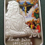 A Világ festői: Dürer - Andorra 2010 színes ezüst pénzérme