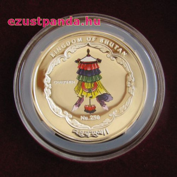 Buddha aranyozott 1 uncia aranyozott ezüst pénzérme 2015 