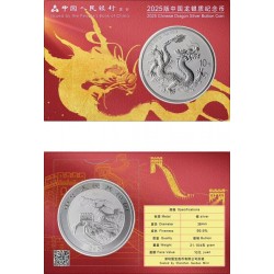 Sárkány éve 2025 1 uncia ezüst pénzérme Sárkány éve 2025 1 uncia ezüst pénzérme