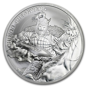 Chiwoo Cheonwang 2018 1 uncia ezüst pénzérme Dél-Korea