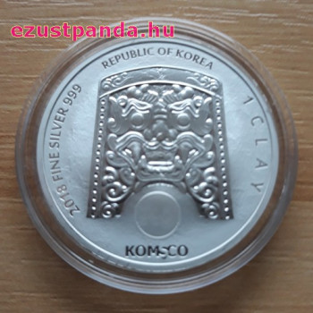 Chiwoo Cheonwang 2018 1 uncia ezüst pénzérme Dél-Korea