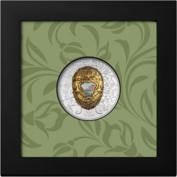 Fabergé tojás "Nagy Péter cár" 2026 Liechtenstein 2 uncia ezüst pénzérme mongol névértékkel