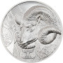 Argali juh 2022 1 uncia liechtensteini ezüst pénzérme ultra-high-relief