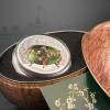 Fabergé tojás "Almavirág" 2020 Liechtenstein 2 uncia ezüst pénzérme mongol névértékkel Fabergé tojás "Almavirág" 2020 Liechtenstein 2 uncia ezüst pénzérme mongol névértékkel