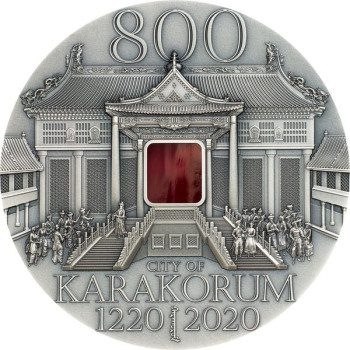 Karakorum 800 éves 2020 2 uncia liechtensteini ezüst pénzérme - CSAK 800 PÉLDÁNY! 