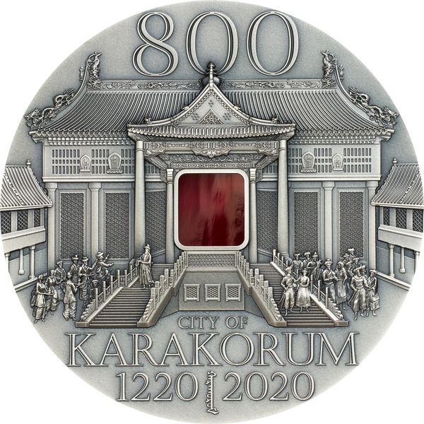 Karakorum 800 éves 2020 2 uncia liechtensteini ezüst pénzérme - CSAK 800 PÉLDÁNY! Karakorum 800 éves 2020 2 uncia liechtensteini ezüst pénzérme - CSAK 800 PÉLDÁNY!