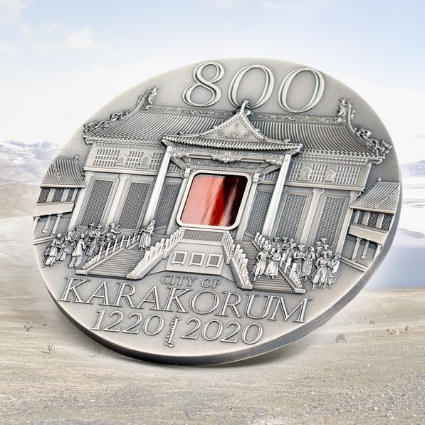 Karakorum 800 éves 2020 2 uncia liechtensteini ezüst pénzérme - CSAK 800 PÉLDÁNY! Karakorum 800 éves 2020 2 uncia liechtensteini ezüst pénzérme - CSAK 800 PÉLDÁNY!