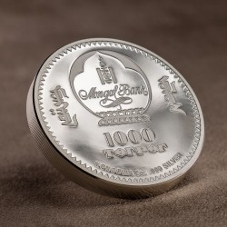 Fabergé tojás "Cárevics" 2023 Liechtenstein 2 uncia ezüst pénzérme mongol névértékkel
