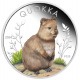 Quokka 2024 1 uncia ausztrál színes ezüst pénzérme díszdobozban  