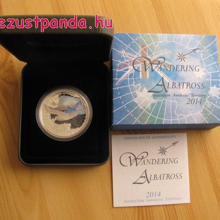 Antarktisz - Albatrosz 2014 1 uncia proof ezüst pénzérme