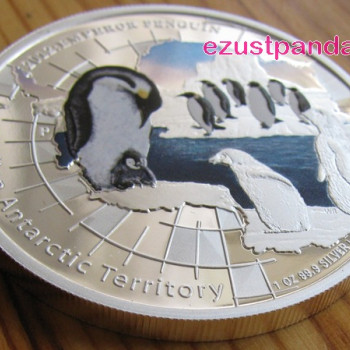 Antarktisz - Pingvin 2012 1 uncia proof ezüst pénzérme