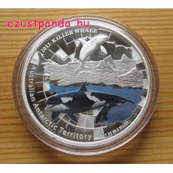 Antarktisz - Gyilkos bálna 2011 1 uncia proof ezüst pénzérme
