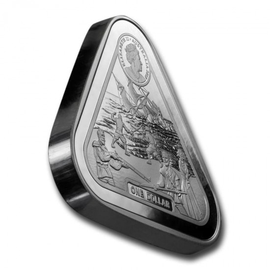 Hajótörés "Batavia" 2019 1 uncia 1AUD ezüst pénzérme, háromszögletű 