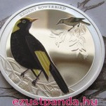 Ausztrália madarai - Bársonyos aranymadár 2013 1/2 uncia színes ezüst pénzérme Ausztrália madarai - Bársonyos aranymadár 2013 1/2 uncia színes ezüst pénzérme