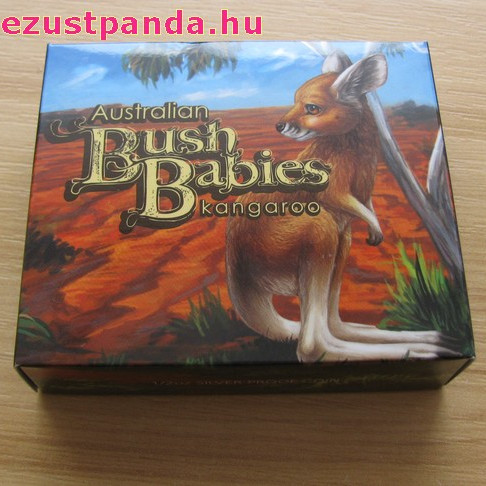Bush Babies1 - Kenguru 2010 1/2 uncia színes ezüst pénzérme