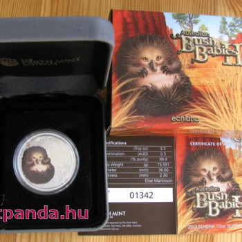 Bush Babies2 - Hangyászsün 2013 1/2 uncia színes ezüst pénzérme
