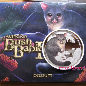 Bush Babies2 - Oposszum kölyök 2013 1/2 uncia színes ezüst pénzérme
