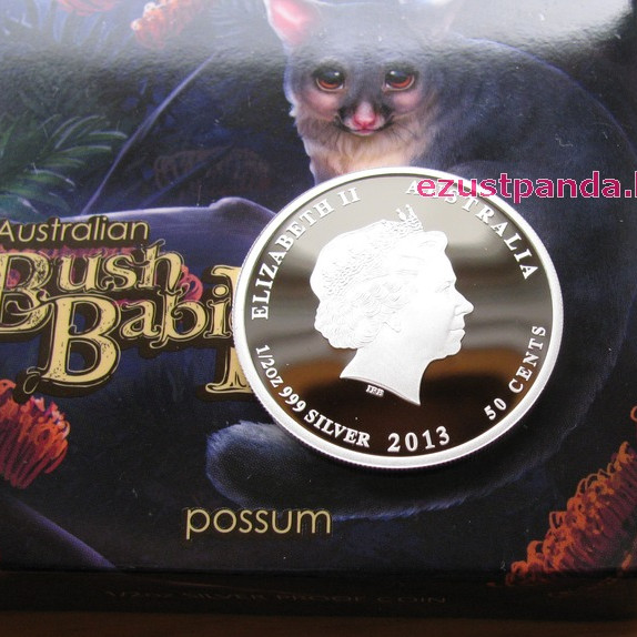 Bush Babies2 - Oposszum kölyök 2013 1/2 uncia színes ezüst pénzérme Bush Babies2 - Oposszum kölyök 2013 1/2 uncia színes ezüst pénzérme