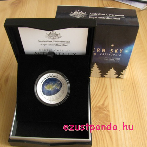 Cassiopeia (Északi égbolt) 2016 ausztrál proof ezüst pénzérme