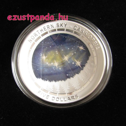 Cassiopeia (Északi égbolt) 2016 ausztrál proof ezüst pénzérme
