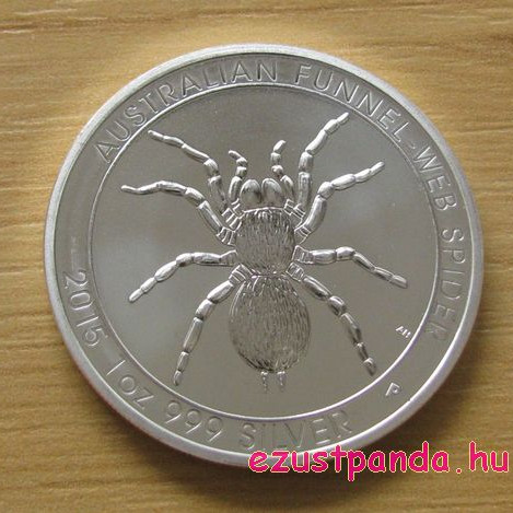 Tölcsérhálós pók 2015 1 uncia ezüst pénzérme Tölcsérhálós pók 2015 1 uncia ezüst pénzérme