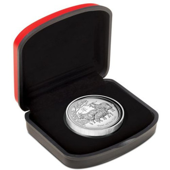 Lunar2 Kecske éve 2015 1 uncia high relief ezüst pénzérme