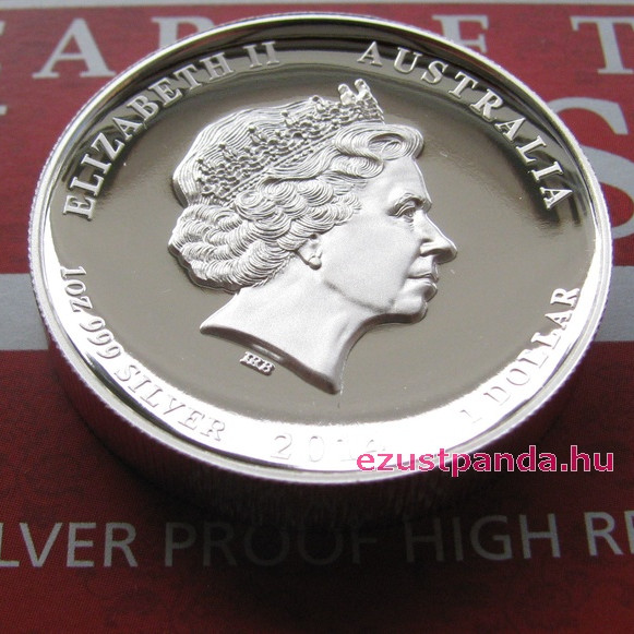 Lunar2 Ló éve 2014 1 uncia high relief ezüst pénzérme