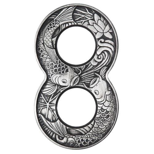 Koi 8 - Koi pontyok 2019 2 uncia ezüst pénzérme