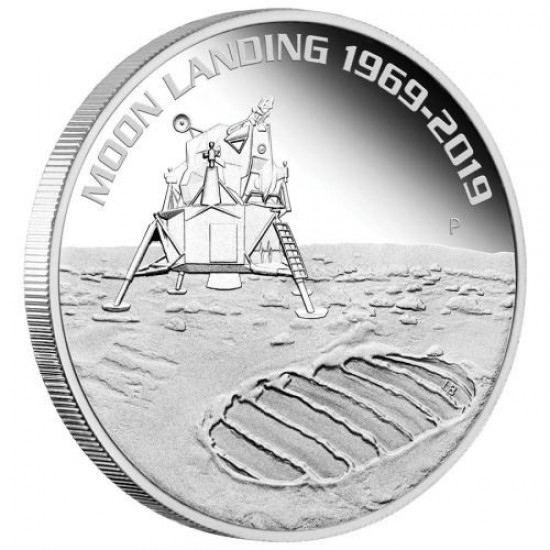Apollo 11 Perth Mint 2019 1 uncia ausztrál proof ezüst pénzérme 
