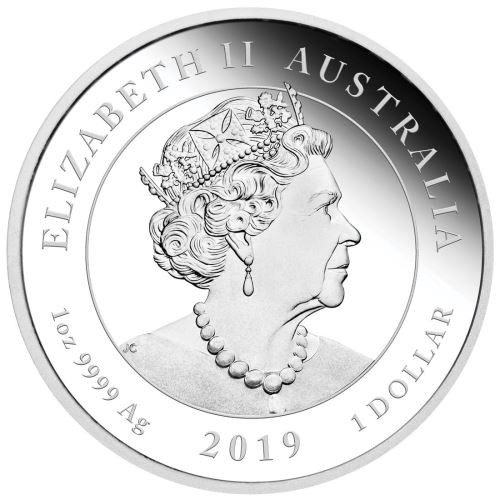 Apollo 11 Perth Mint 2019 1 uncia ausztrál proof ezüst pénzérme 