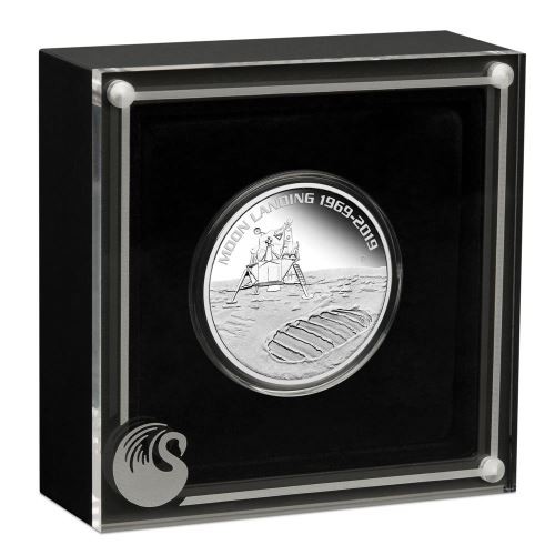 Apollo 11 Perth Mint 2019 1 uncia ausztrál proof ezüst pénzérme 