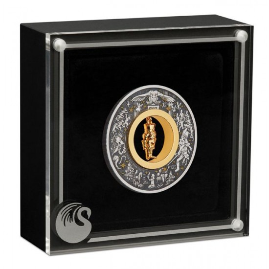 Diótörő Karácsonyra 2024 2 uncia antikolt ezüst pénzérme - CSAK 2500 PÉLDÁNYBAN!