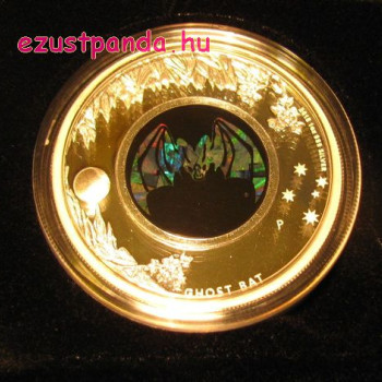 Opál sorozat - Denevér (Fakó álvámpír) 2015 1 uncia proof ezüst pénzérme Opál sorozat - Denevér (Fakó álvámpír) 2015 1 uncia proof ezüst pénzérme