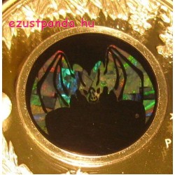 Opál sorozat - Denevér (Fakó álvámpír) 2015 1 uncia proof ezüst pénzérme