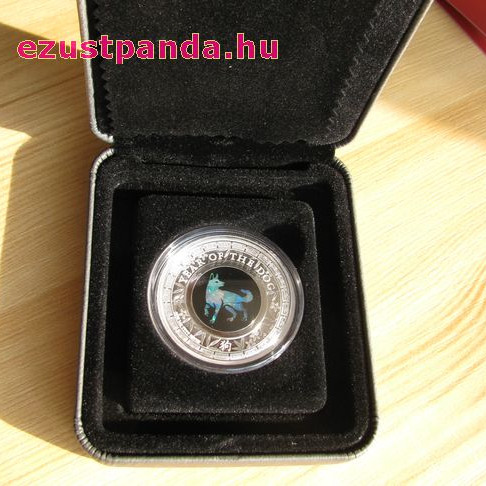 Opál "Kutya éve" 2018 1 uncia proof ezüst pénzérme