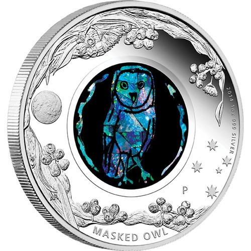 Opál sorozat - Gyöngybagoly 2014 1 uncia proof ezüst pénzérme Opál sorozat - Gyöngybagoly 2014 1 uncia proof ezüst pénzérme