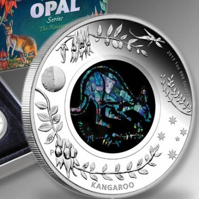 Opál sorozat - Kenguru 2013 1 uncia proof ezüst pénzérme