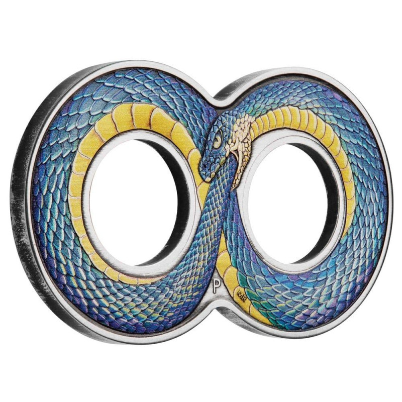 Ouroboros - a végtelen szimbóluma 2022 2 uncia ausztrál ezüst pénzérme
