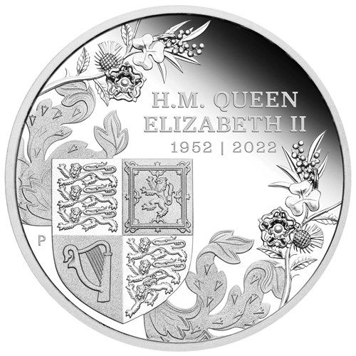 II. Erzsébet királynő Platina jubileuma 2022 1 uncia ausztrál proof ezüst pénzérme II. Erzsébet királynő Platina jubileuma 2022 1 uncia ausztrál proof ezüst pénzérme