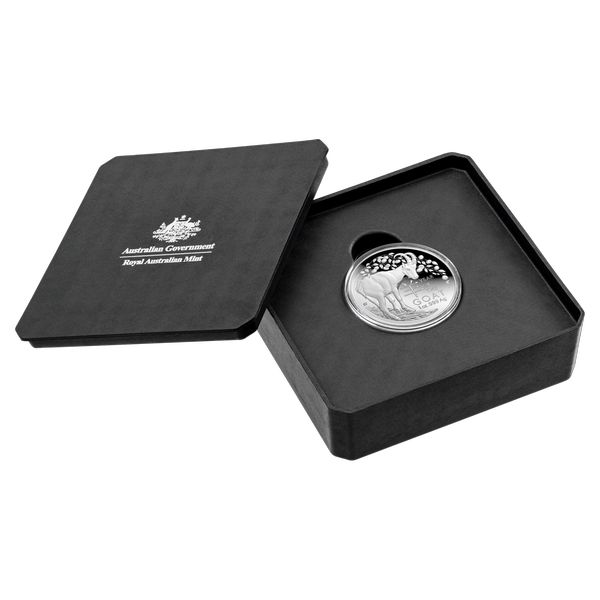 Kecske éve 2027 1 uncia ausztrál proof ezüst pénzérme (RAM), homorú ! Kecske éve 2027 1 uncia ausztrál proof ezüst pénzérme (RAM), homorú !