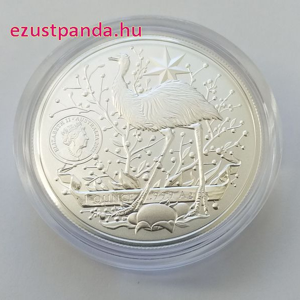 Ausztrália címere 2021 1 uncia ausztrál ezüst pénzérme