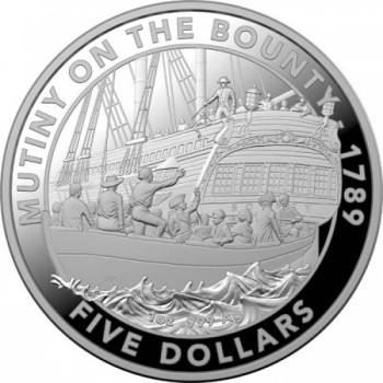 Lázadás a Bounty-n 2019 ausztrál proof ezüst pénzérme Lázadás a Bounty-n 2019 ausztrál proof ezüst pénzérme