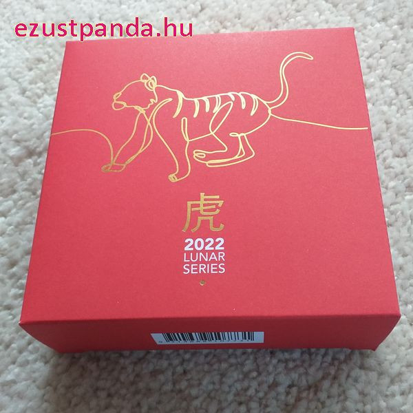 Tigris éve 2022 1 uncia ausztrál proof ezüst pénzérme (RAM), homorú !