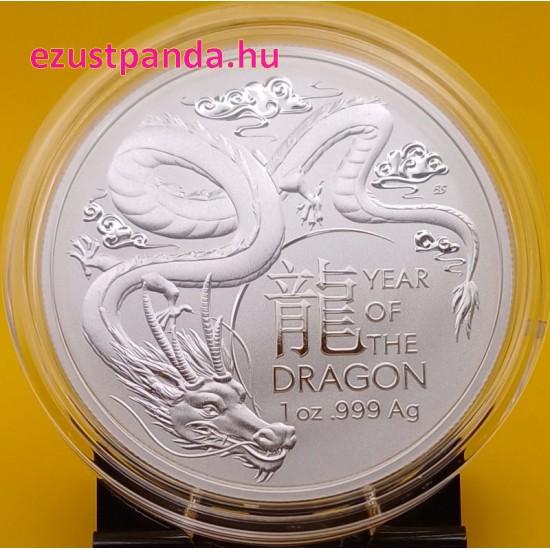 Sárkány éve 2024 1 uncia ausztrál ezüst pénzérme (RAM)