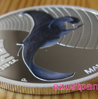 Korallzátony - Ördögrája 2012 1/2 uncia színes ezüst pénzérme