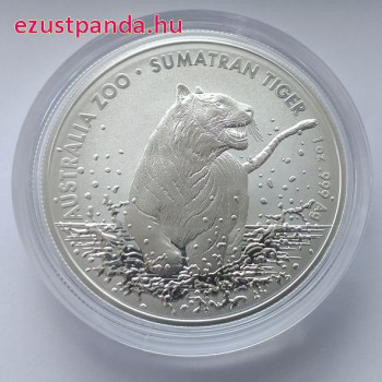 Szumátrai tigris 2020 1 uncia ausztrál ezüst pénzérme