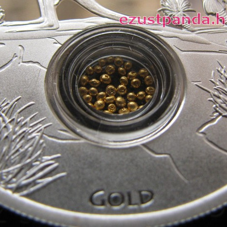 A világ kincsei - Aranyrögök 2014 1 uncia proof ezüst pénzérme aranyrögökkel A világ kincsei - Aranyrögök 2014 1 uncia proof ezüst pénzérme aranyrögökkel