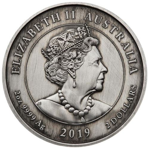 Viktória királynő 200. születésnapja - 2019 2 uncia antikolt ezüst pénzérme kámeával